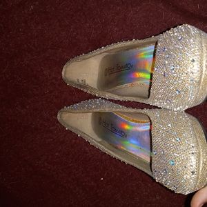 Heels sliver with gems